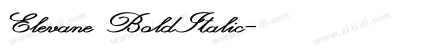 Elevane BoldItalic字体转换 Elevane BoldItalic字体转换